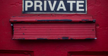 Privacy, Private door sign