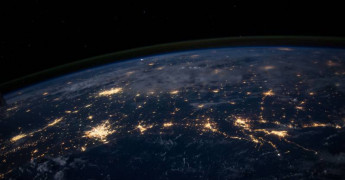 Data Transfer, Nasa image of Earth at night
