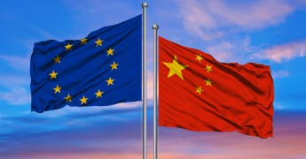 China, EU Flag