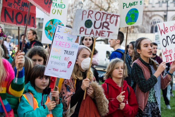 Climate protest in London in March 2019