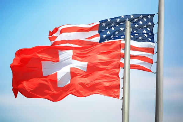 Swiss, US flag